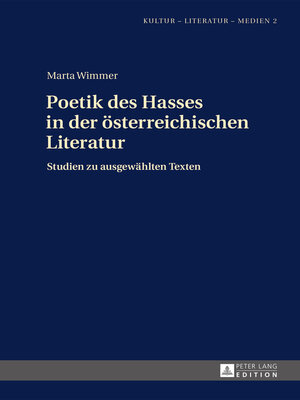 cover image of Poetik des Hasses in der österreichischen Literatur